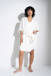 The Short Robe - White