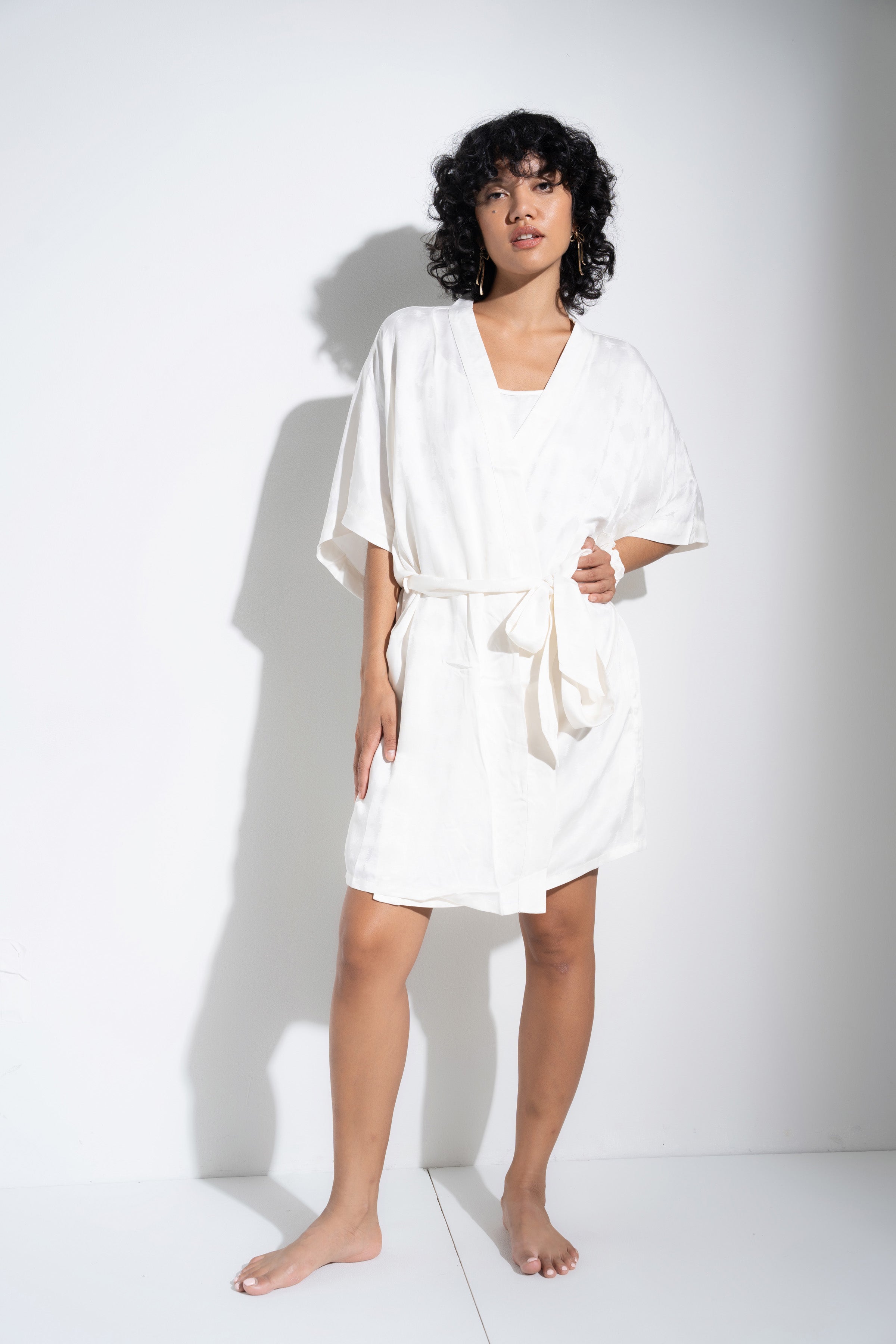 The Short Robe - White