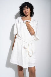 The Short Robe - White