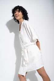 The Short Robe - White