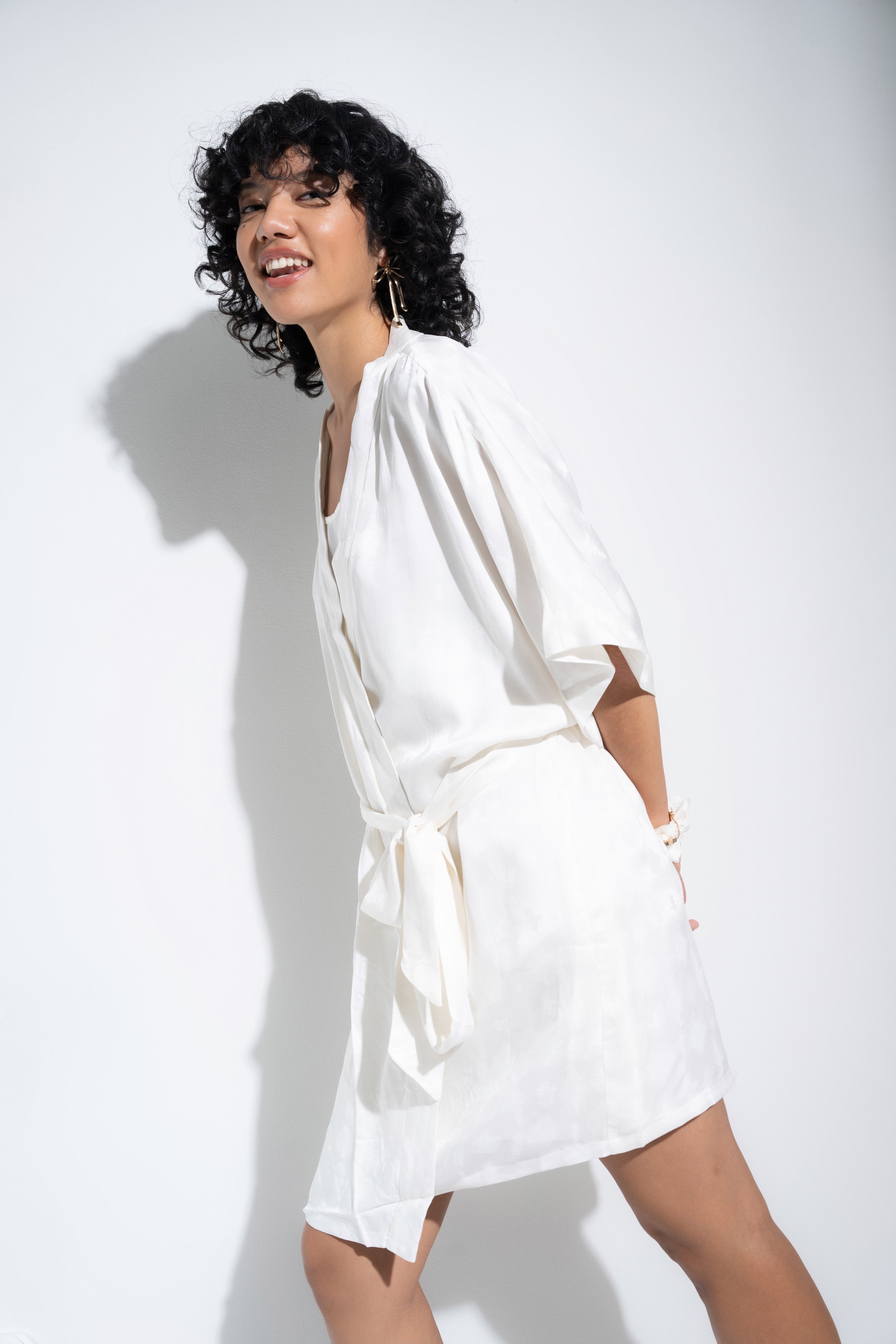 The Short Robe - White