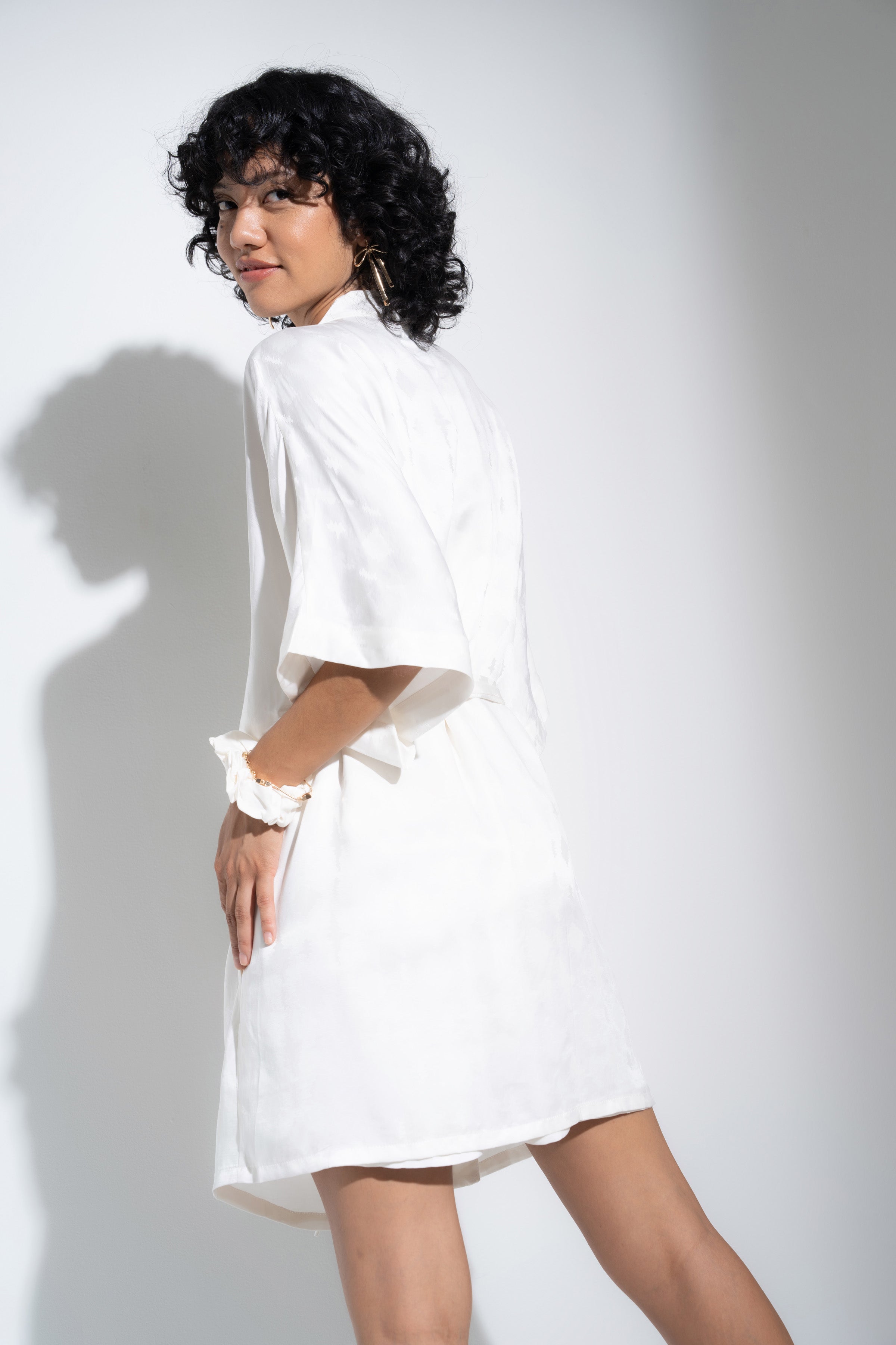 robe dress short Romantique Pink Short Robe