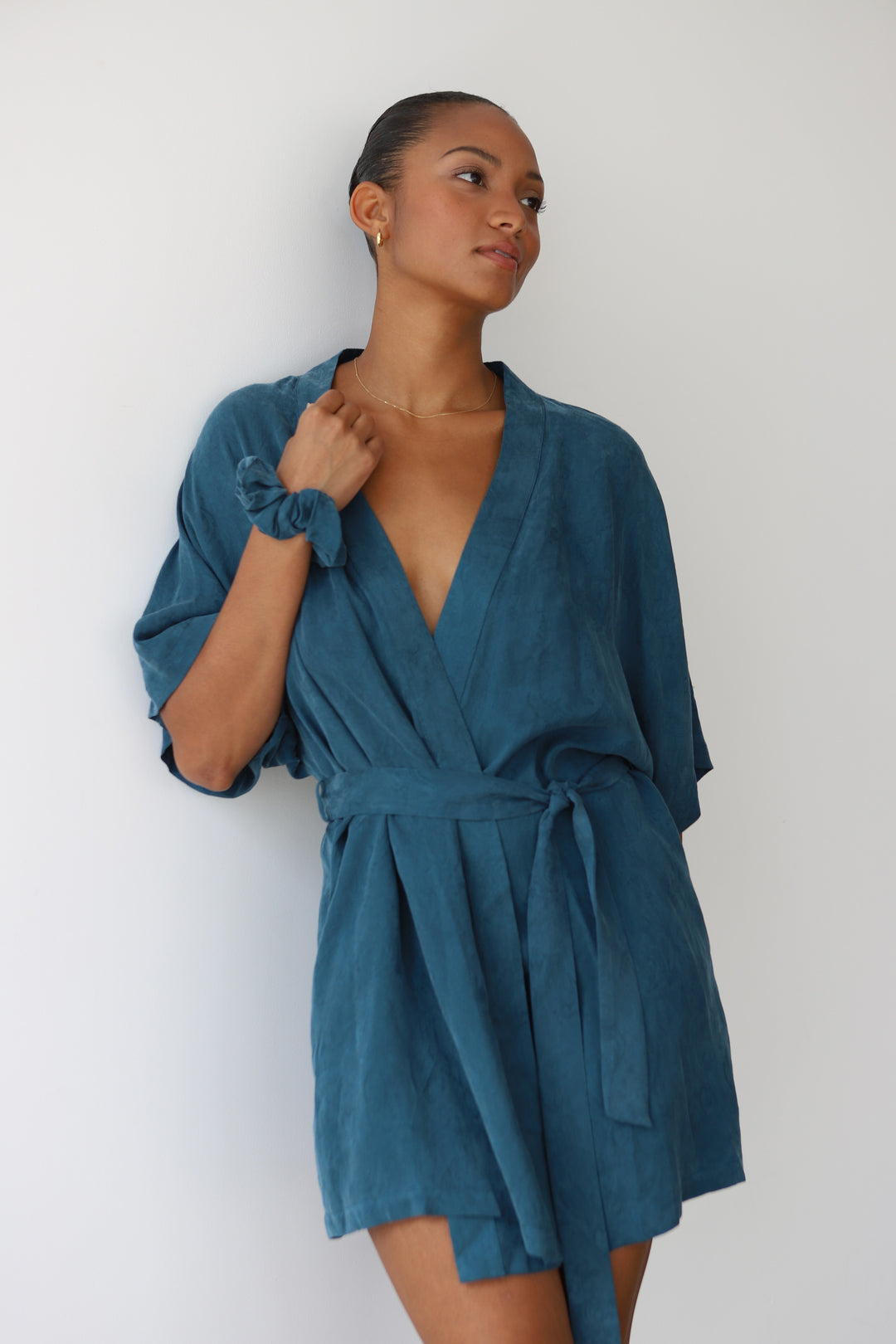 The Short Robe - Teal