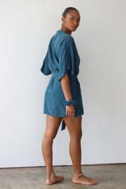 The Short Robe - Teal