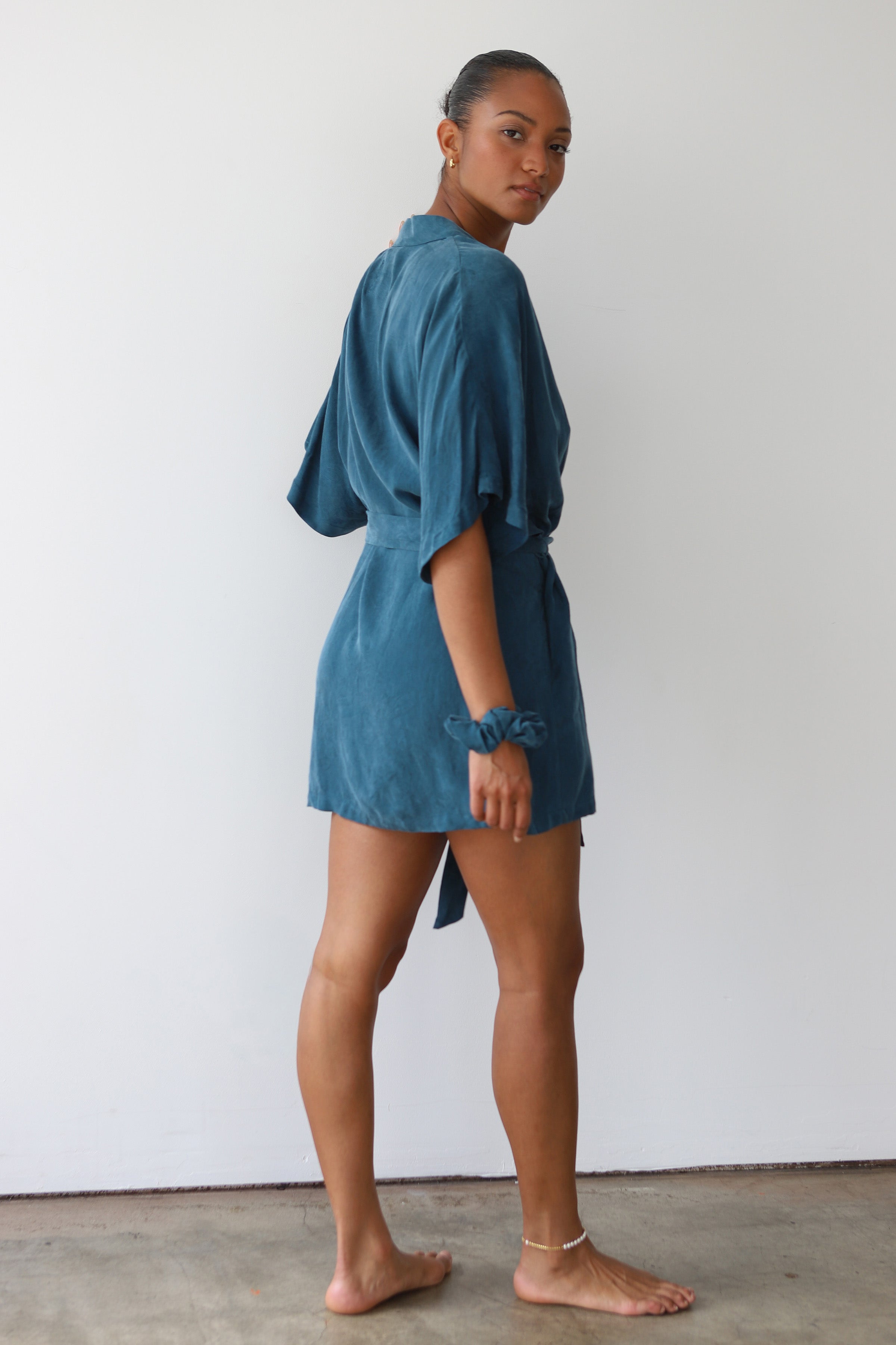 The Short Robe - Teal