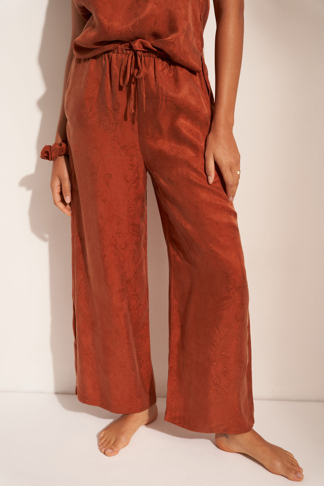 The Drawstring Pant - Cinnamon